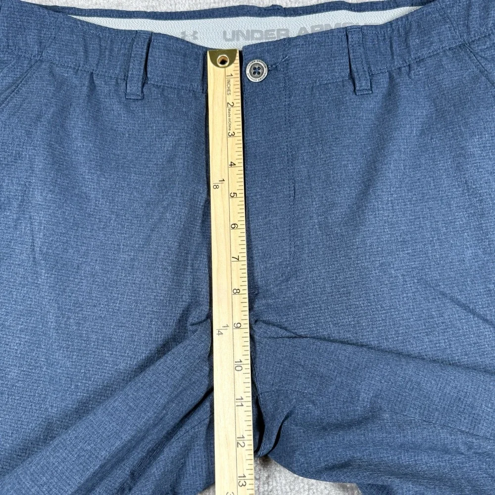 Under Armour Shorts Men's 36 Blue Match Play Vented Loose Heatgear Golf